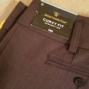 NWT worthington curvy pants